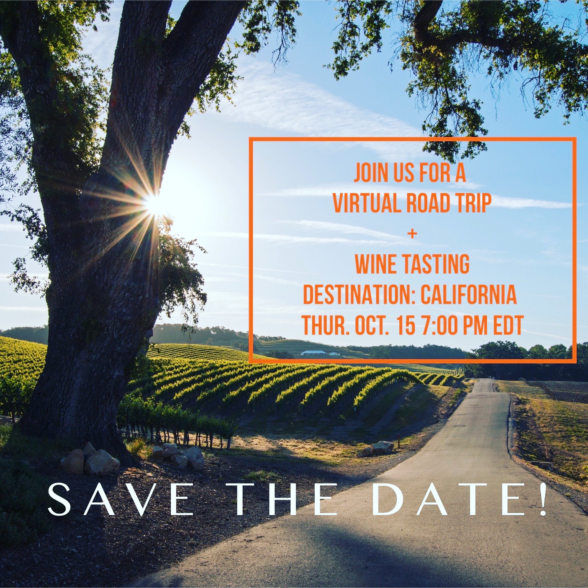 Virtual Road Trip & Wine Tasting
